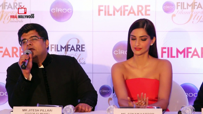 Filmfare Glamour Style Awards _ Sonam Kapoor _ Press Conference