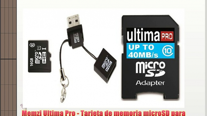 Memzi Ultima Pro - Tarjeta de memoria microSD?para smartphones ZTE Blade (16 GB con adaptador