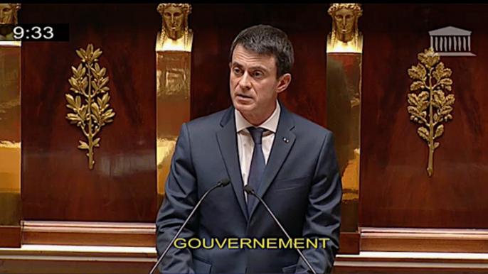 Examen du projet de loi de révision constitutionnelle : discours de Manuel Valls à l'Assemblée nationale