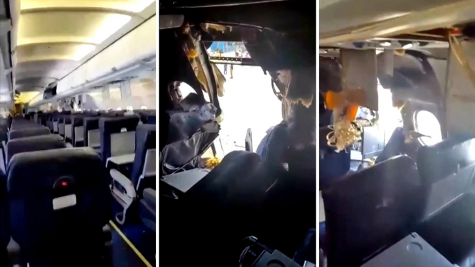 Passenger Plane Makes Emergency Landing With a Gaping Hole