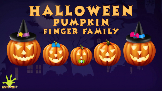 The Finger Family Halloween Pumpkin Family Nursery Rhyme | Halloween Finger Family Songs