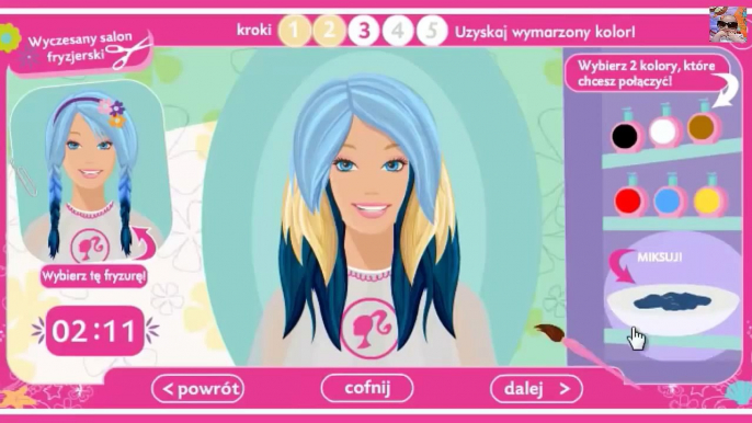 Barbie po polsku - kompilacja- dress up hair Barbie- Baby Kids Games - Lalka Barbie- Barbie fashion