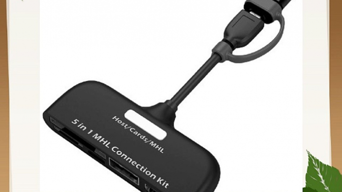 Muvit MUNTA0003 - Kit de conexión 5 en 1 MHL (HDMI SD micro SD USB Micro USB)