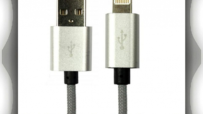 Silver HT - Cable de carga y sincronización Luxury para iPhone / iPod / iPad