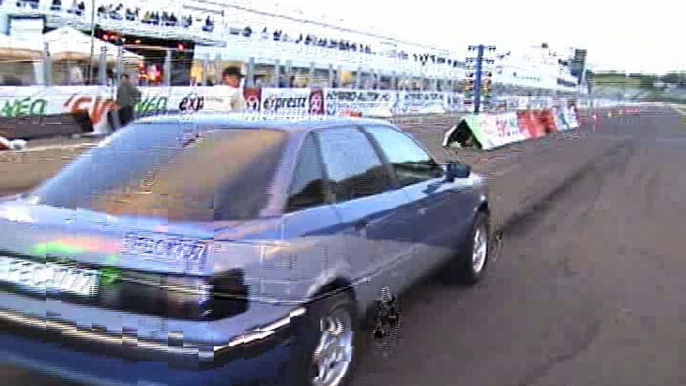 Audi 90 Quattro Turbo Vs. Ford Escort Cosworth Drag Race