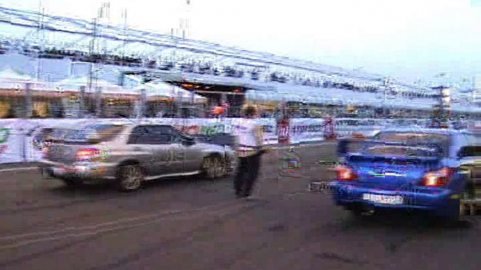 Subaru Impreza WRX STI Vs. Subaru Impreza WRX STI Drag Race