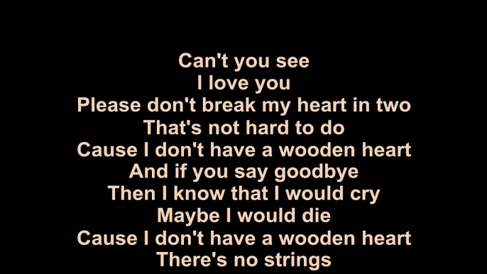 Elvis Presley – Wooden Heart Lyrics