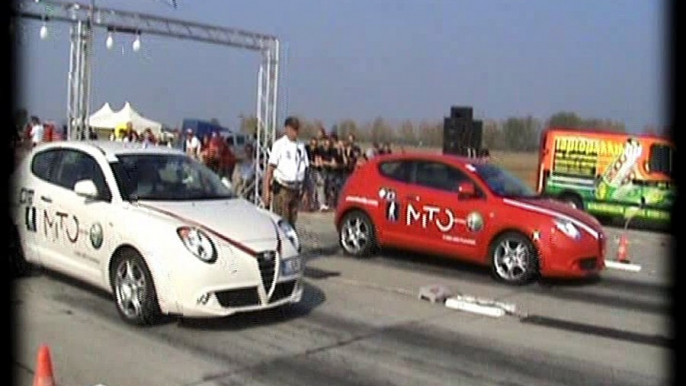 Alfa Romeo Mito Vs. Alfa Romeo Mito Drag Race