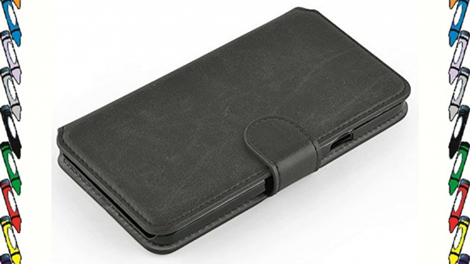 JAMMYLIZARD | Funda De Piel Para OnePlus Two (2ª Generación) Retro Wallet Tipo Cartera GRIS