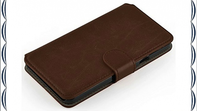 JAMMYLIZARD | Funda De Piel Para OnePlus Two (2ª Generación) Retro Wallet Tipo Cartera MARRÓN