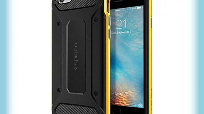 Spigen Neo Hybrid Carbon - Funda para Apple iPhone 6S color amarillo