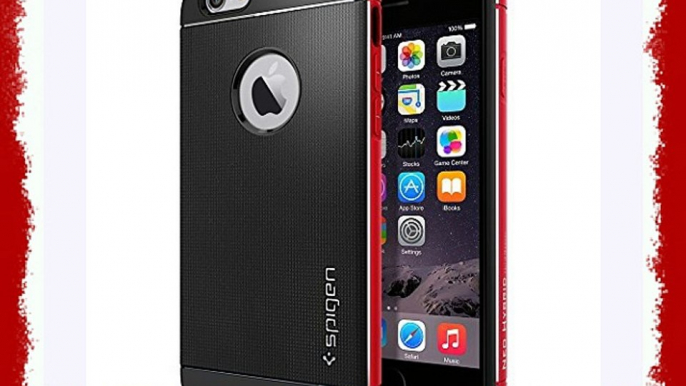 Spigen SGP11040 - Funda Neo Hybrid Metal Series para móvil Apple iPhone 6 (4.7) rojo