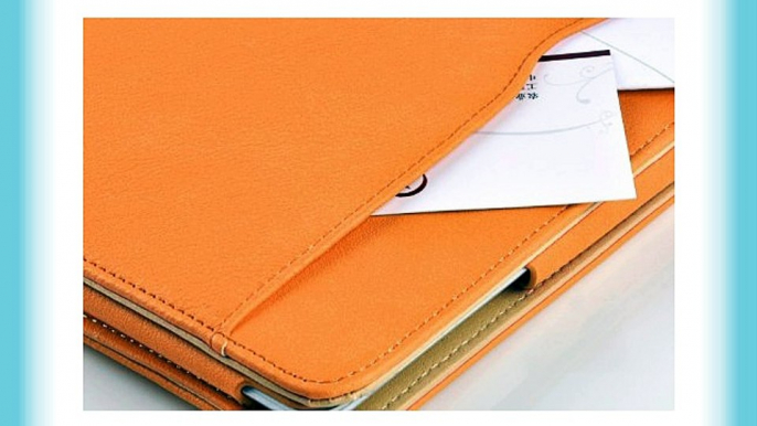 JAMMYLIZARD | Funda De Piel Tipo Cartera Para Google Nexus 10 Smart Case Cover NARANJA / CANELA