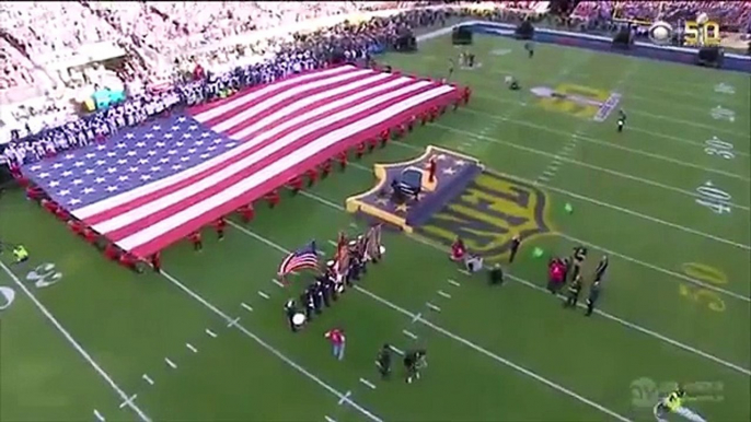 Lady Gaga Belts Out National Anthem at Super Bowl 50