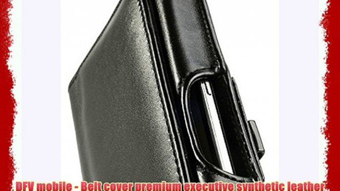 DFV mobile - Belt cover premium executive synthetic leather horizontal design and clip metal