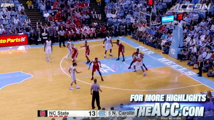 NC State vs North Carolina | 2014-15 ACC Mens Basketball Highlights