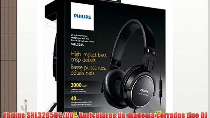 Philips SHL3265DG/00 - Auriculares de diadema cerrados tipo DJ (Binaurale micrófono plegables