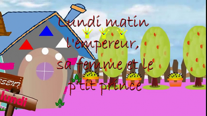 "Lundi matin "- Comptines et chansons,en dessin animé, pour enfants.  Dessins Animés En Français