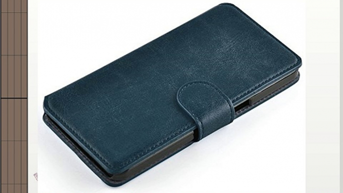 JAMMYLIZARD | Funda De Piel Para OnePlus (1ª Generación) Retro Wallet Tipo Cartera VERDE AZULADO