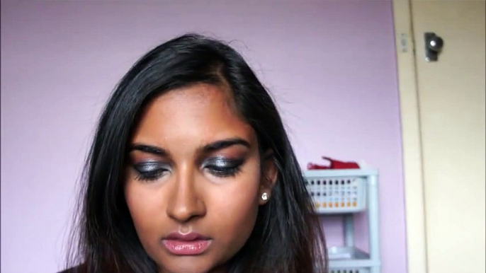 New Years Eve makeup tutorial for dark skin - dark smokey eye and nude lips - Video Dailymotion- beauty tips for girls