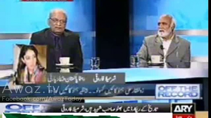 Sharmeela farooqi badly insulted by Haroon rasheed in Kashif abbasi show