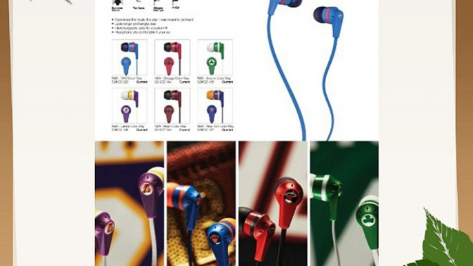 Skullcandy Ink'd 2.0 - Auriculares intraurales diseño de los Lakers color blanco