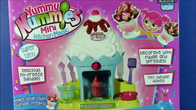 YUMMIE NUMMIES Sundae Maker! Mini Kitchen Magic! Make Your Own Ice Cream Sundae Treats!Surprise Toy