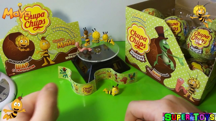 Пчёлка Майя Чупа Чупс шоколадные шары новинка 2015/Maya the Bee Chupa Chups surprise Kinder Surprise