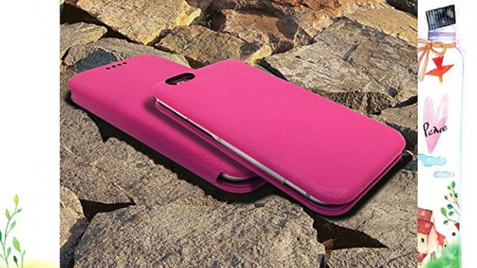 iPhone 6s Funda  Ubegood Funda de cuero tipo folio con soporte y ranuras para tarjetas Cubierta