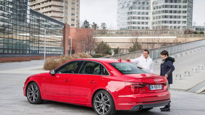 Franck Lagorce au volant de la nouvelle Audi A4 ( diaporama vidéo)