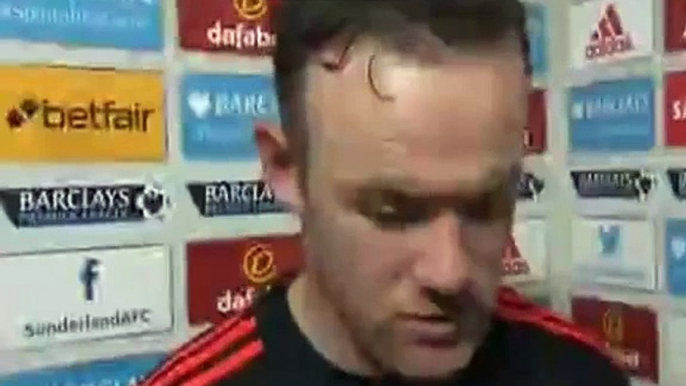 Sunderland vs Manchester United 2-1 - Wayne Rooney Post-Match Interview