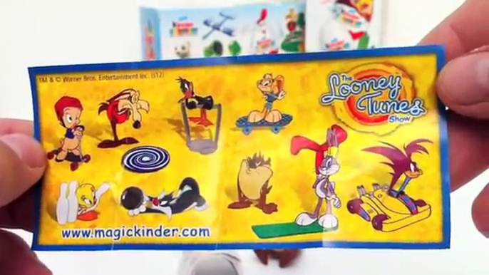 ★Looney Tunes Kinder Surprise Eggs Unboxing Easter toy gift - Kinder sorpresa huevo jugu