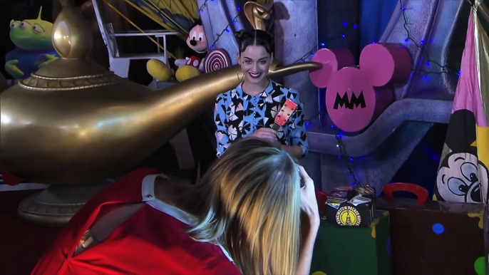 Katy Perry at Walt Disney World with Mickey and Minnie Mouse on July 4th, 2014