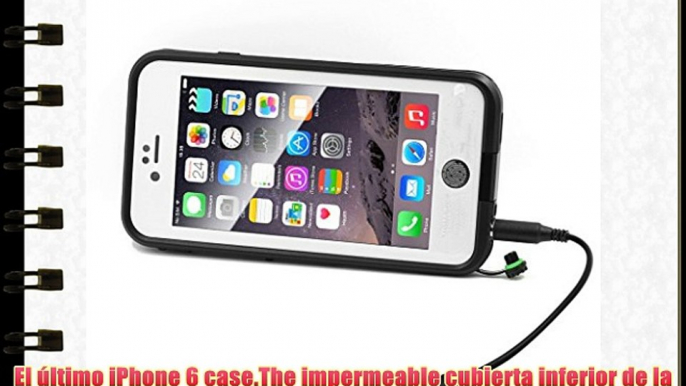 iPhone 6 Funda impermeable Eonfine Funda impermeable con reconocimiento de huella digital táctil