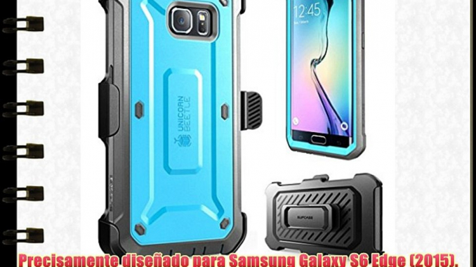 Carcasa Samsung Galaxy Edge S6 (2015 Release) SUPCASE Funda robusta con clip de cinturón giratorio