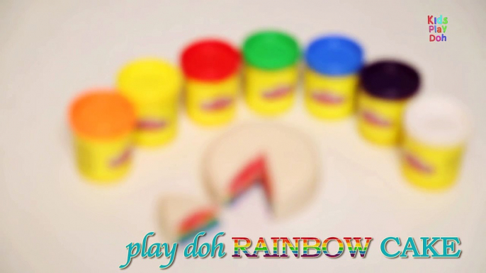 Play Doh Rainbow Cake | How To Make Play Doh Rainbow Cake | Kids Play Doh