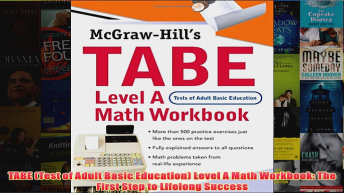 Download PDF  TABE Test of Adult Basic Education Level A Math Workbook The First Step to Lifelong FULL FREE