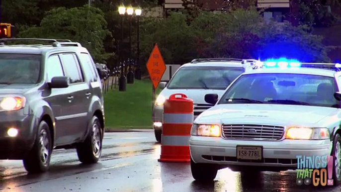 POLICE VEHICLES- Car, boat, helicopter & motorbike. Preschool and Kindergarten Learning