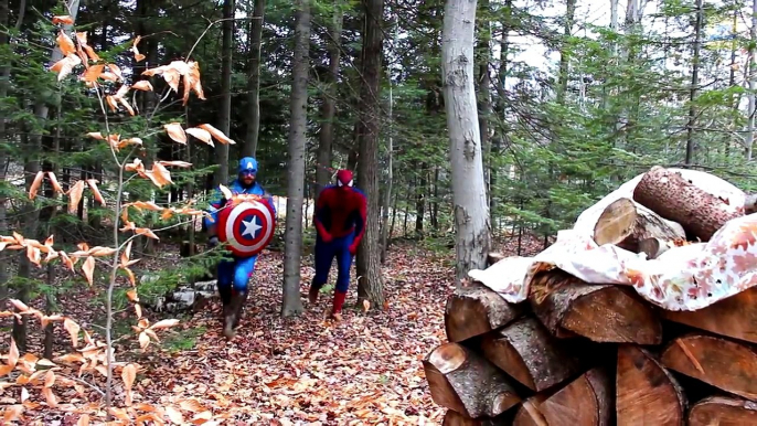 Spiderman & Avengers Hulk Iron Man Captain America Thor NERF VS Battle! Superhero Movie IN REAL LIFE