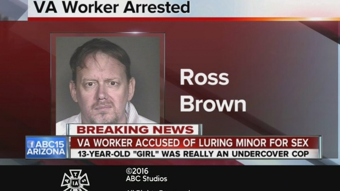 VA worker accused of luring minor for sex