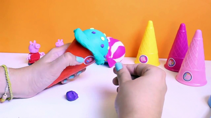 Peppa Pig Ice Cream Parlor Building Toys Play Doh Rainbow Ice Cream DIY La Heladería de Peppa Pig