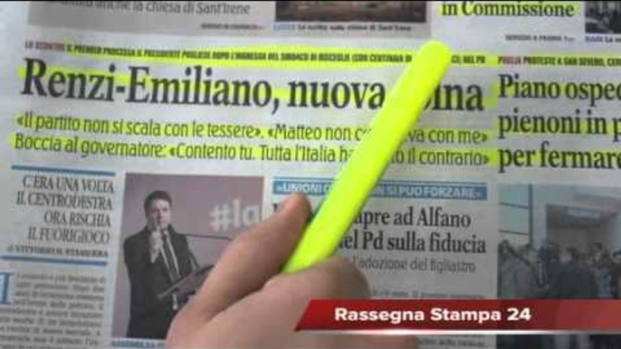 Unioni civili, la mossa di Renzi: 'Rinvio sulle adozioni, Rassegna Stampa 22 Febbraio 2016