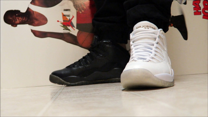 Drake x Air Jordan 10 OVO White VS Black Colorway Sneaker Battle