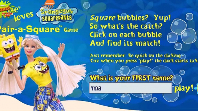 Barbie Loves Spongebob Squarepants hazel baby baby hazel games dora the explorer