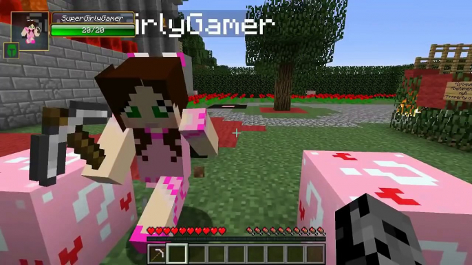 PAT And JEN PopularMMOs | Minecraft RED QUEENS CASTLE HUNGER GAMES - Lucky Block Mod - Modded Gam