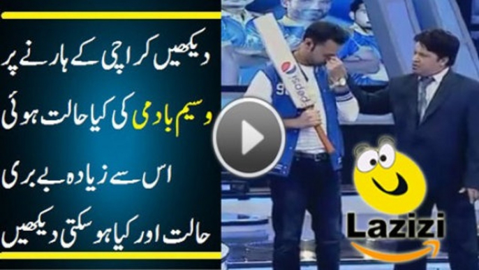 Waseem Badami Started Crying in a Live Show After Losing of Karachi Kings -Follow Channel