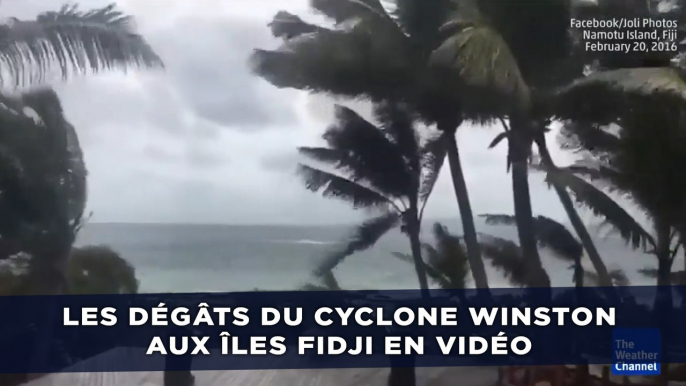 Les dégâts du cyclone Winston aux îles Fidji en vidéo