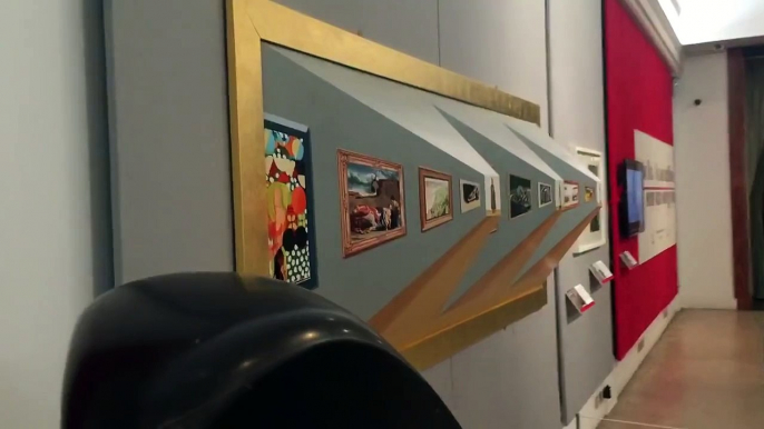 3D Art - "Superduperperspective" - Patrick Hughes - Birmingham Art Gallery