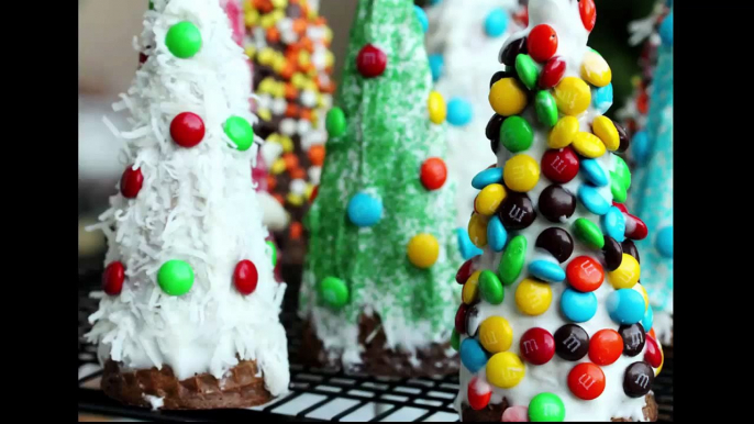 Christmas trees made from sweets. Оригинальный подарок на новый год! Вкусная ёлочка из конфет