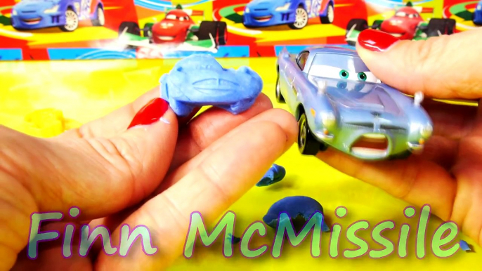 Cars 2 Stamps Play Doh Molds Lightning McQueen Mater Francesco Luigi Guido Disney Pixar Cars Toys